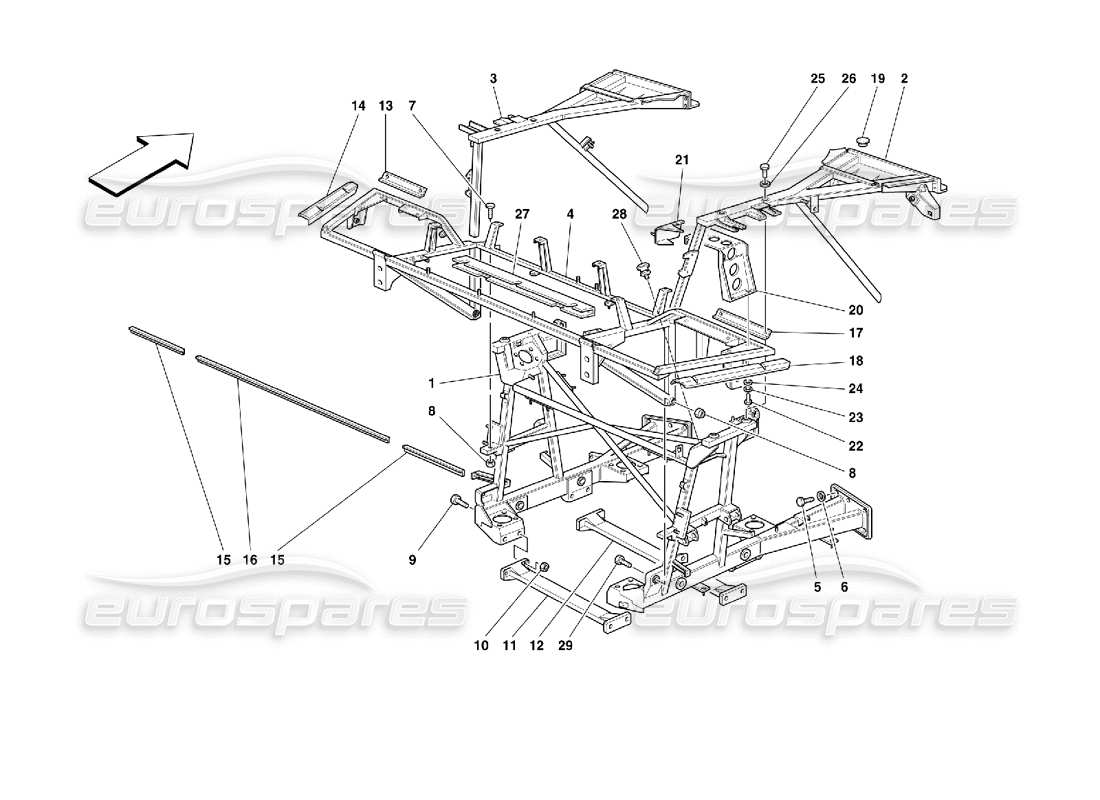 teilediagramm mit der teilenummer 62128900