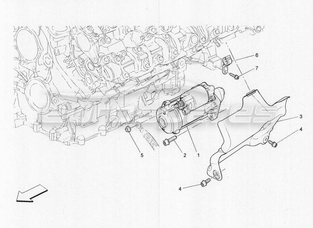 maserati qtp. v8 3.8 530bhp 2014 auto elektronische steuerung: motorzündung teilediagramm