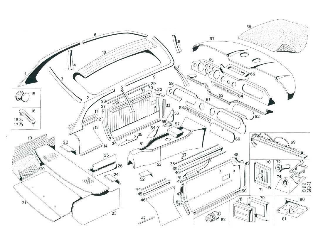 maserati mexico polster teilediagramm