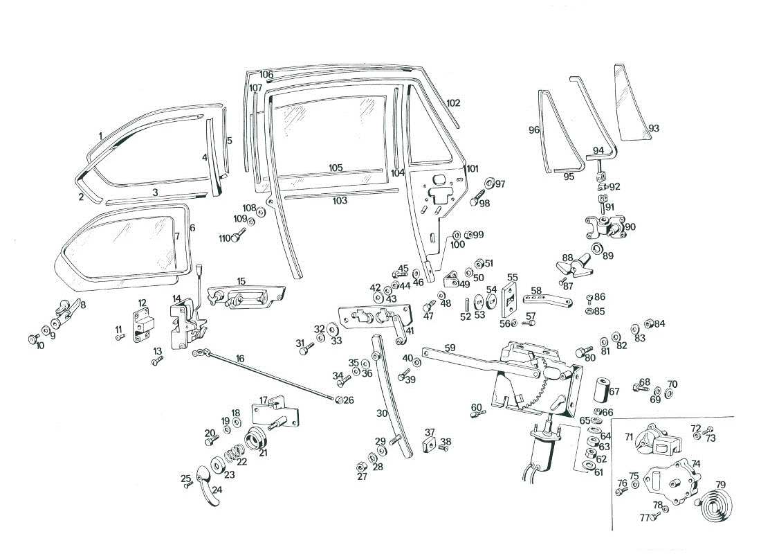 maserati mexico türen teilediagramm