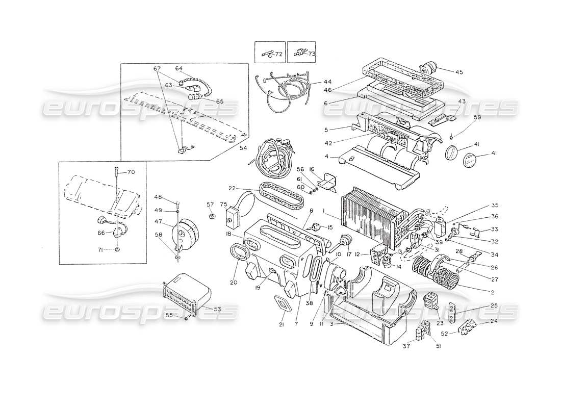 maserati shamal klimaanlage kompl teilediagramm