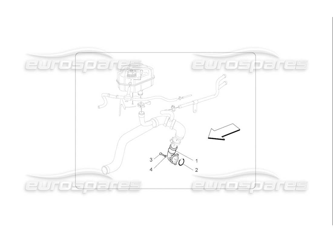 maserati qtp. (2007) 4.2 f1 kühlsystem: wasserpumpe teilediagramm