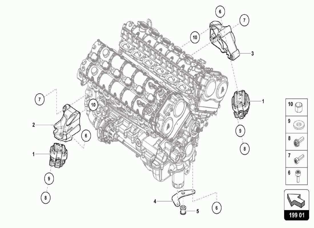 lamborghini centenario spider befestigungsteile für motor teilediagramm