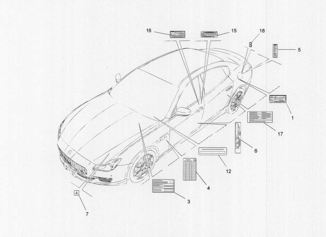 maserati qtp. v6 3.0 tds 275bhp 2017 platten teilediagramm