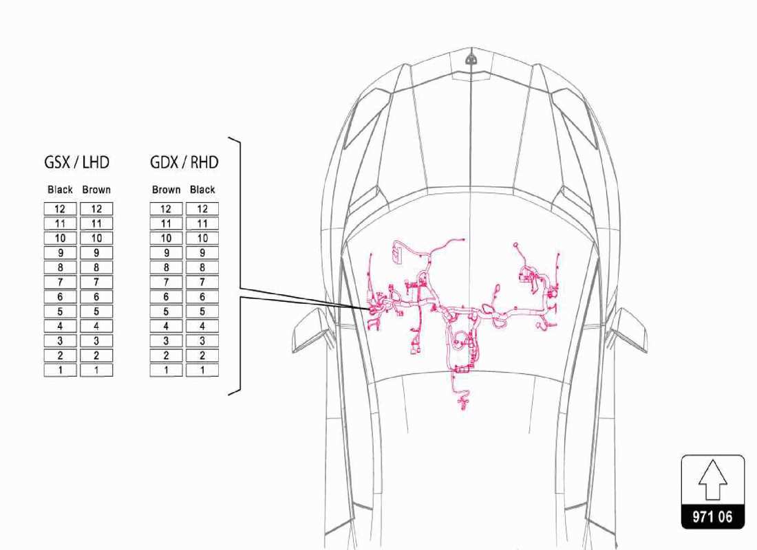 lamborghini centenario spider teilediagramm des elektrischen systems