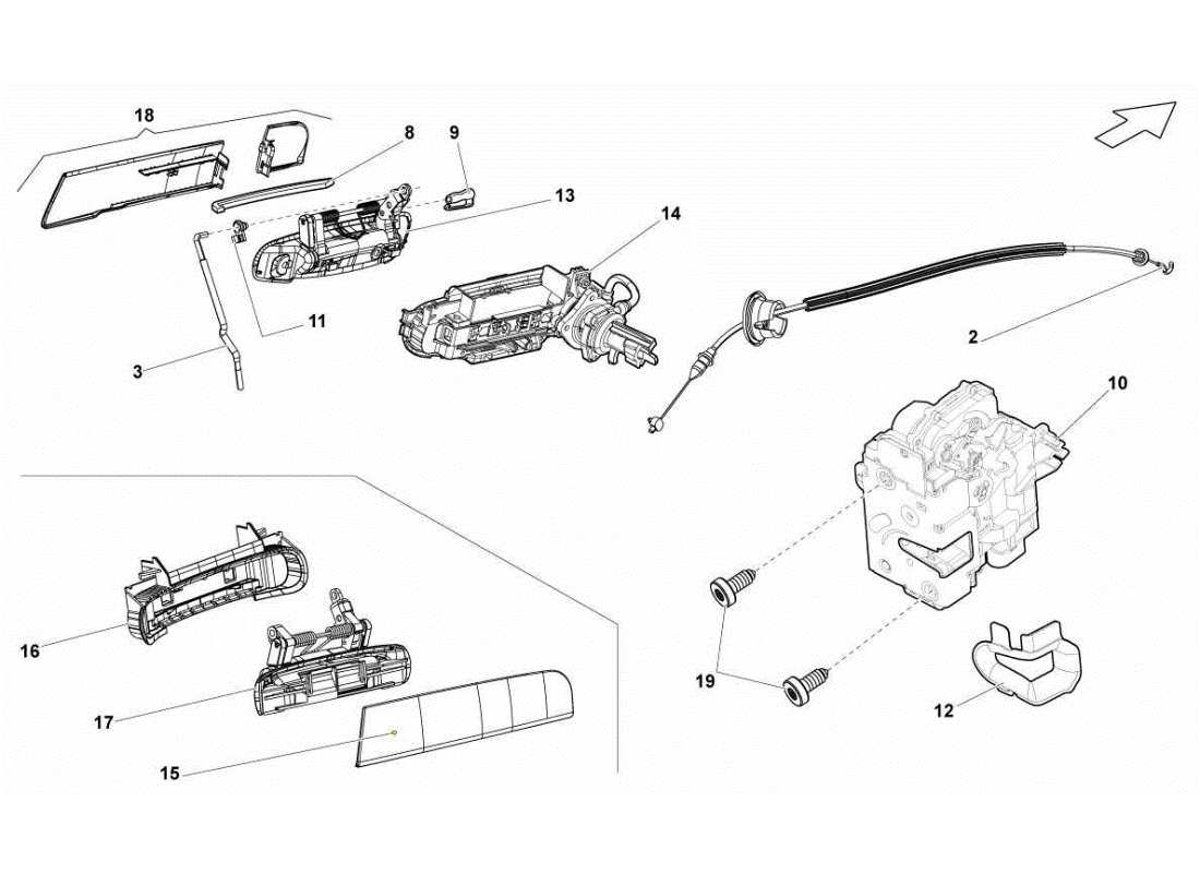 lamborghini gallardo sts ii sc doors-ersatzteildiagramm