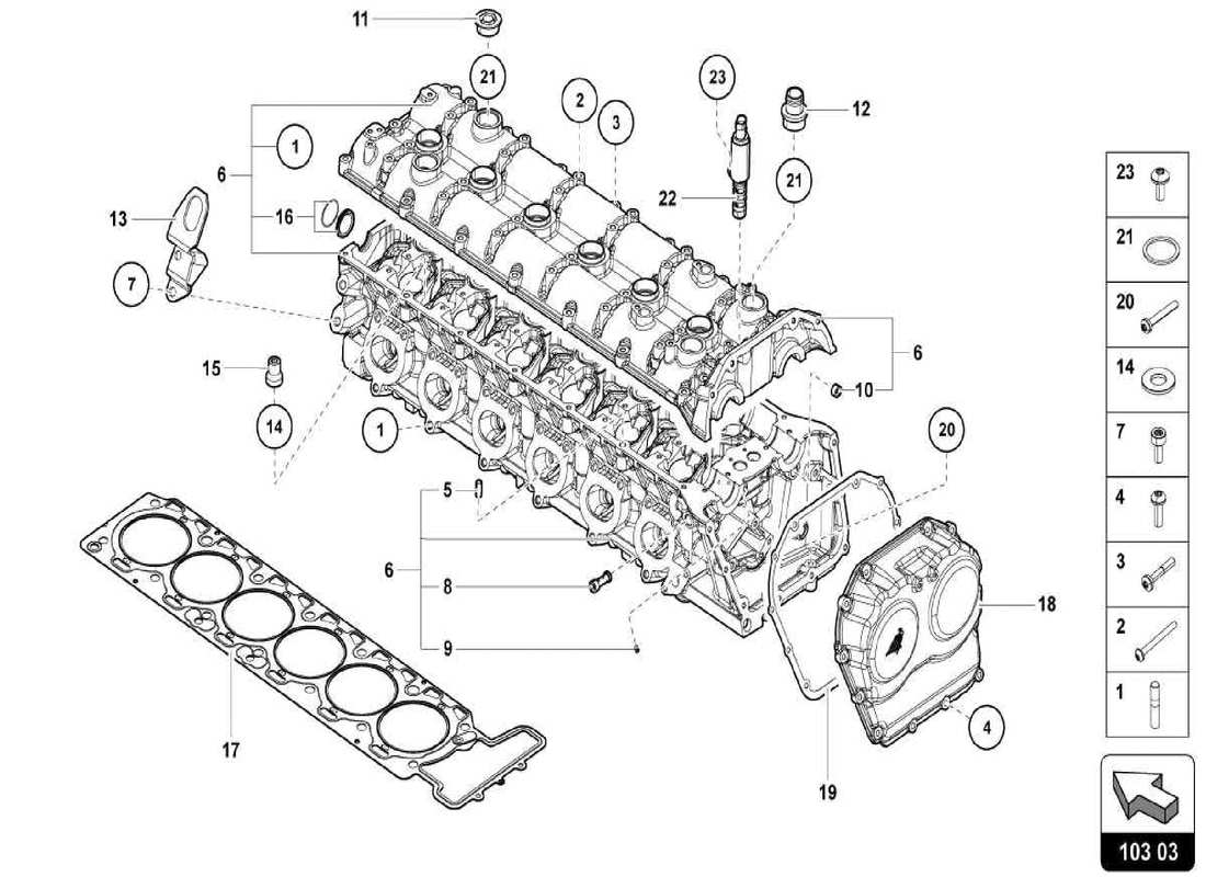 lamborghini centenario spider motor teilediagramm