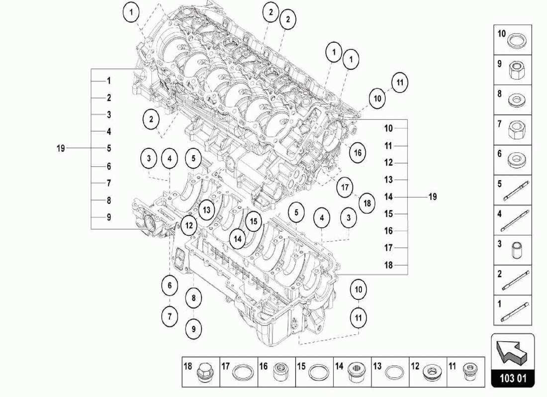 lamborghini centenario spider motor teilediagramm