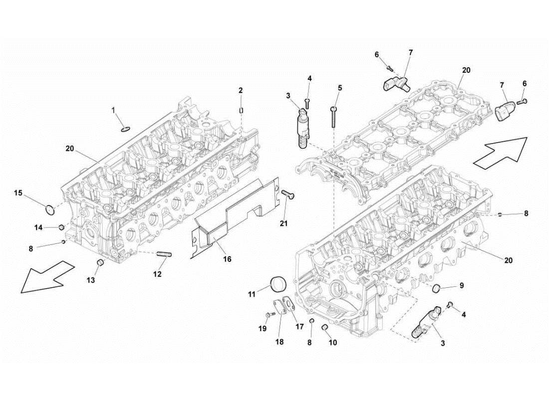 lamborghini gallardo sts ii sc phasensensoren linker zylinderkopf teilediagramm