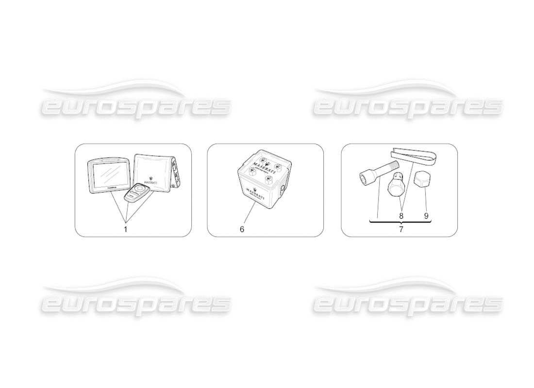 maserati grancabrio (2011) 4.7 aftermarket-zubehör – teilediagramm