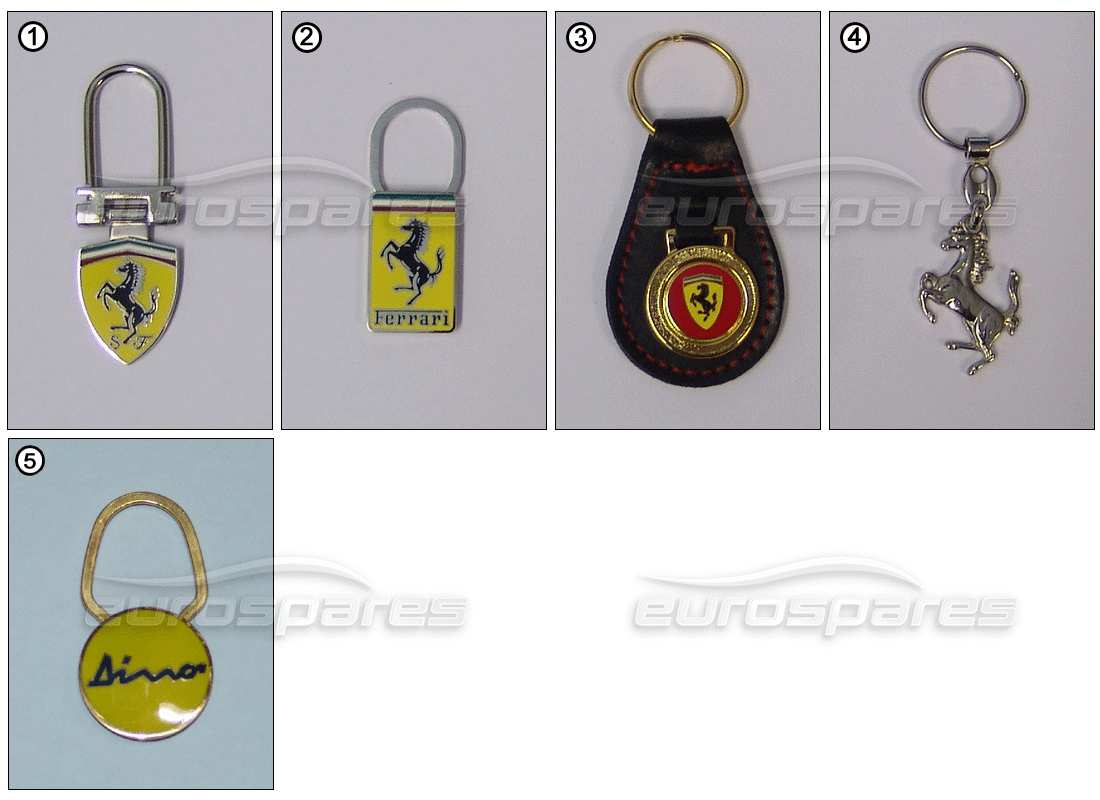ferrari miscellaneous ferrari schlüsselringe - teilediagramm