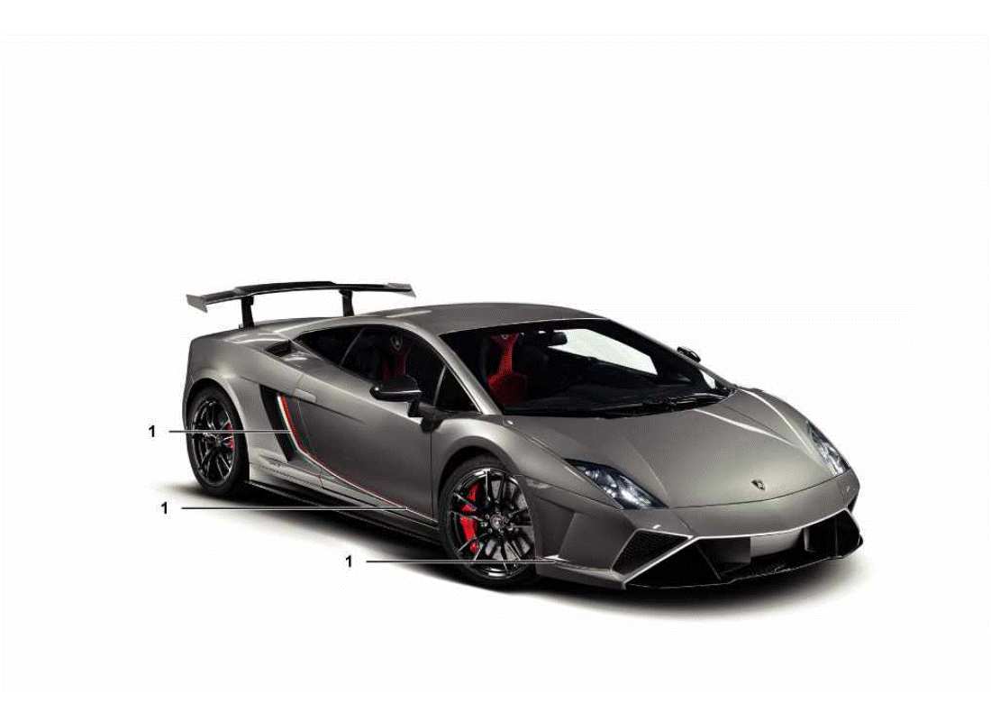 lamborghini gallardo sts ii sc teilediagramm für dekorative klebstoffe