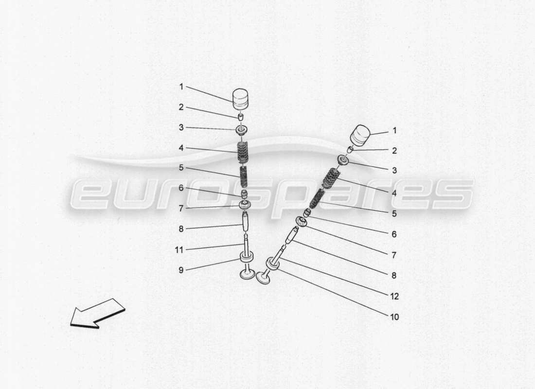 maserati granturismo special edition ventile ersatzteildiagramm