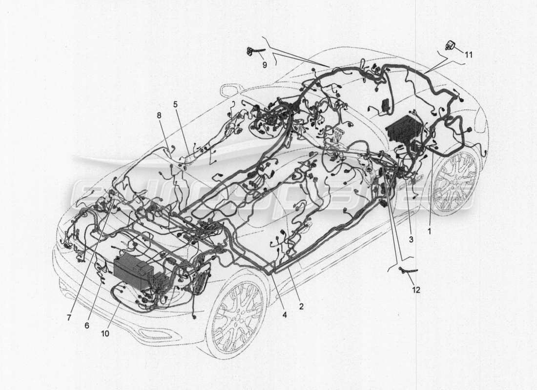 maserati granturismo special edition hauptverkabelung teilediagramm