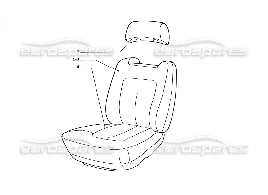 ferrari 412 (coachwork) sitze (variationen) teilediagramm