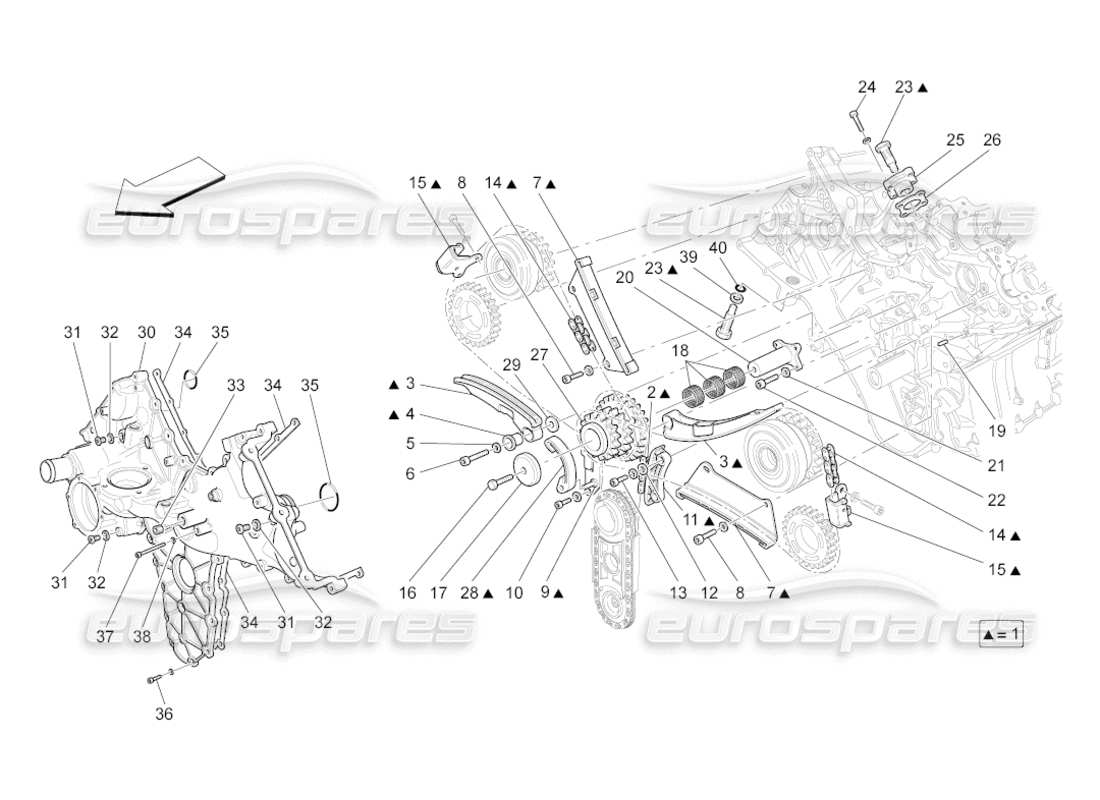 maserati grancabrio (2010) 4.7 timing-teilediagramm