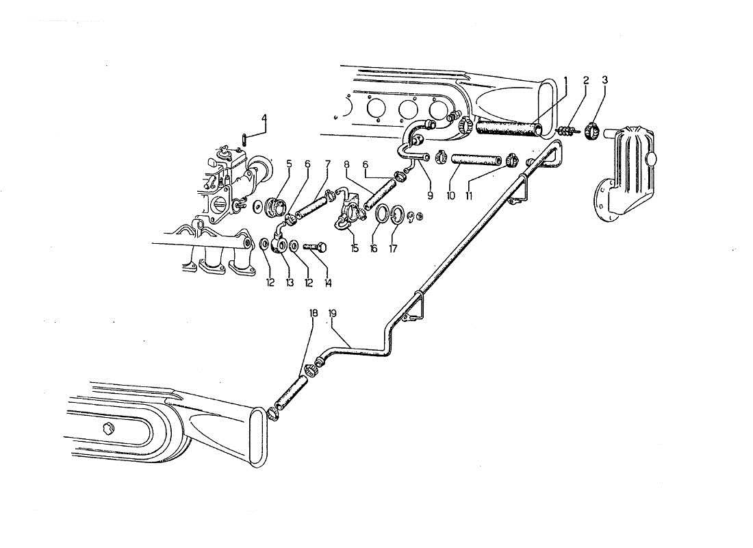 lamborghini jarama diät teilediagramm