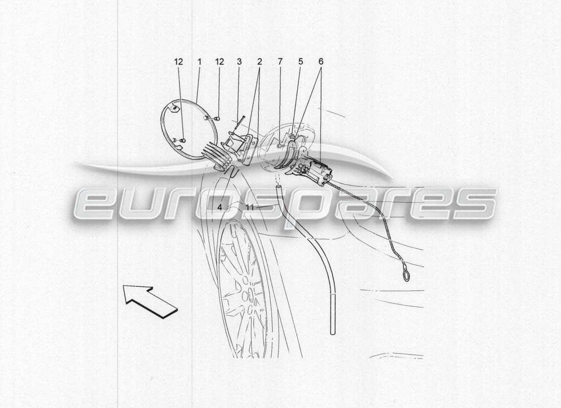 maserati grancabrio mc centenario kraftstoffgeschwindigkeit und steuerung teilediagramm