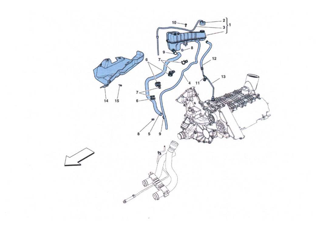 ferrari 458 challenge nourice e tubazio-ersatzteildiagramm