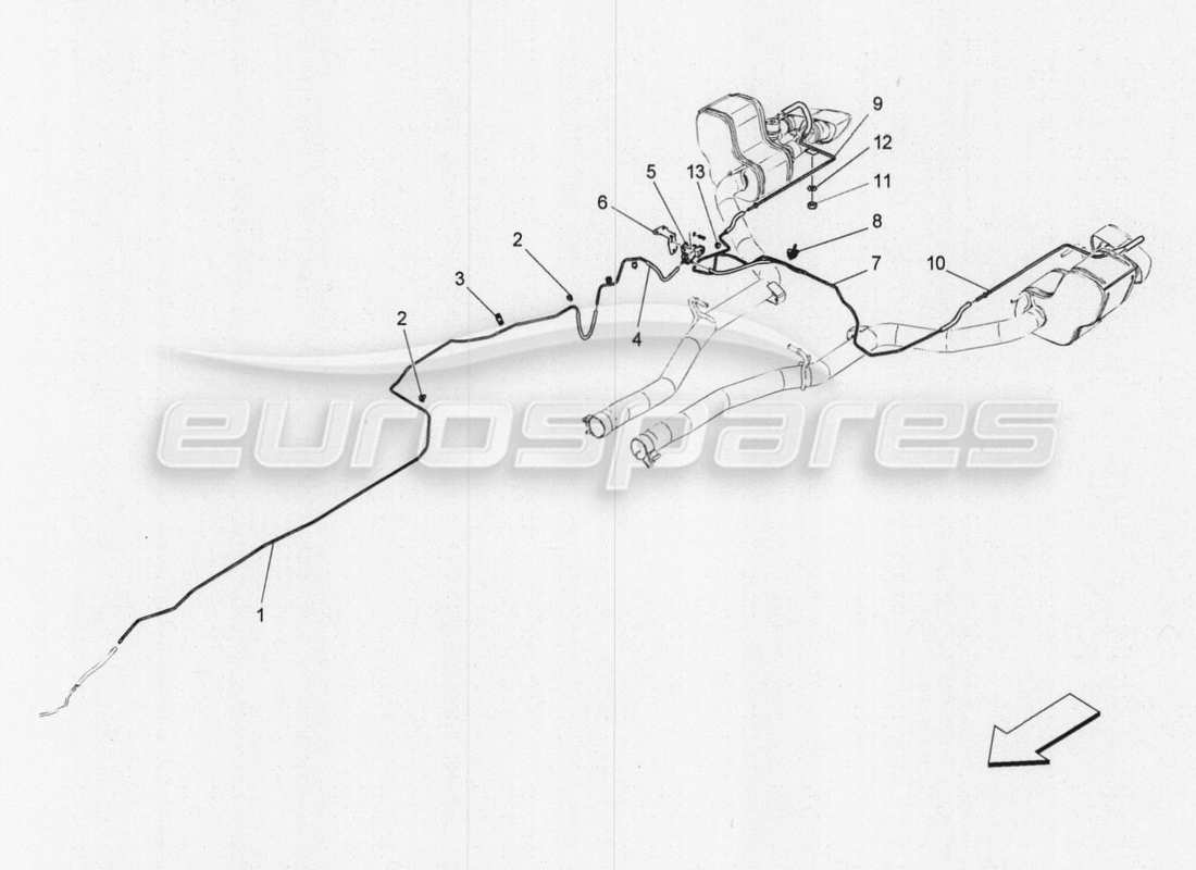 maserati qtp. v8 3.8 530bhp 2014 auto zusatzluftsystem teilediagramm