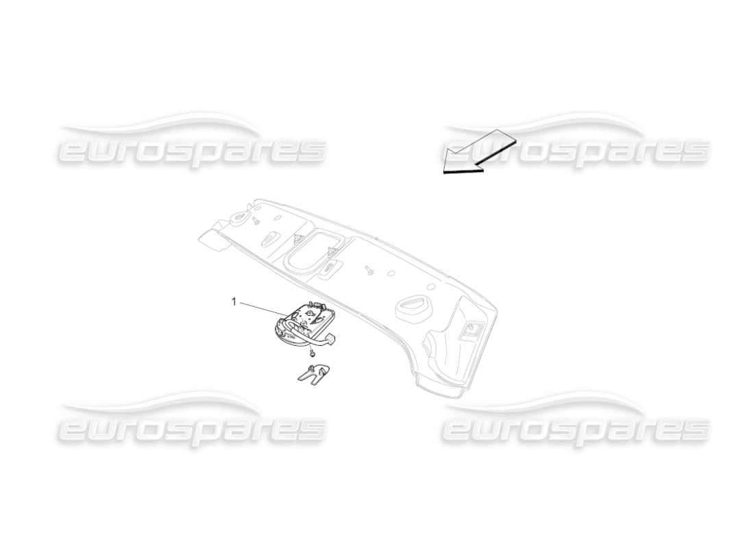 maserati grancabrio (2010) 4.7 interne fahrzeuggeräte teilediagramm