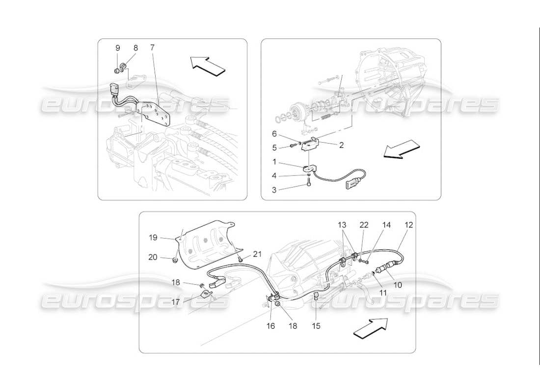 maserati qtp. (2007) 4.2 f1 elektronische kupplungssteuerung für f1 getriebe ersatzteildiagramm