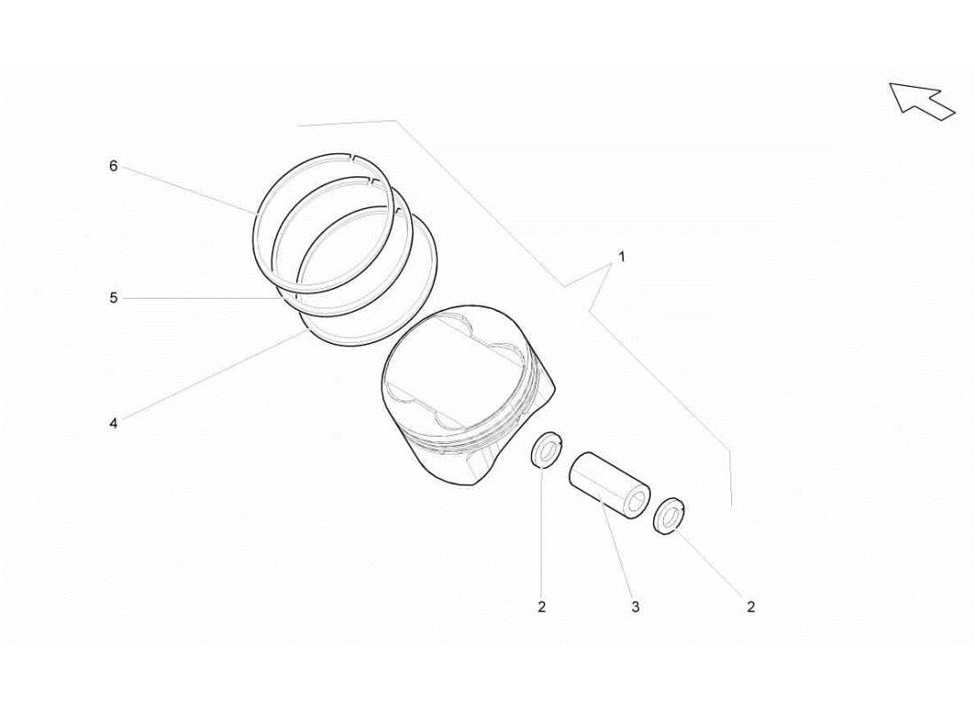 lamborghini gallardo sts ii sc kolben teilediagramm