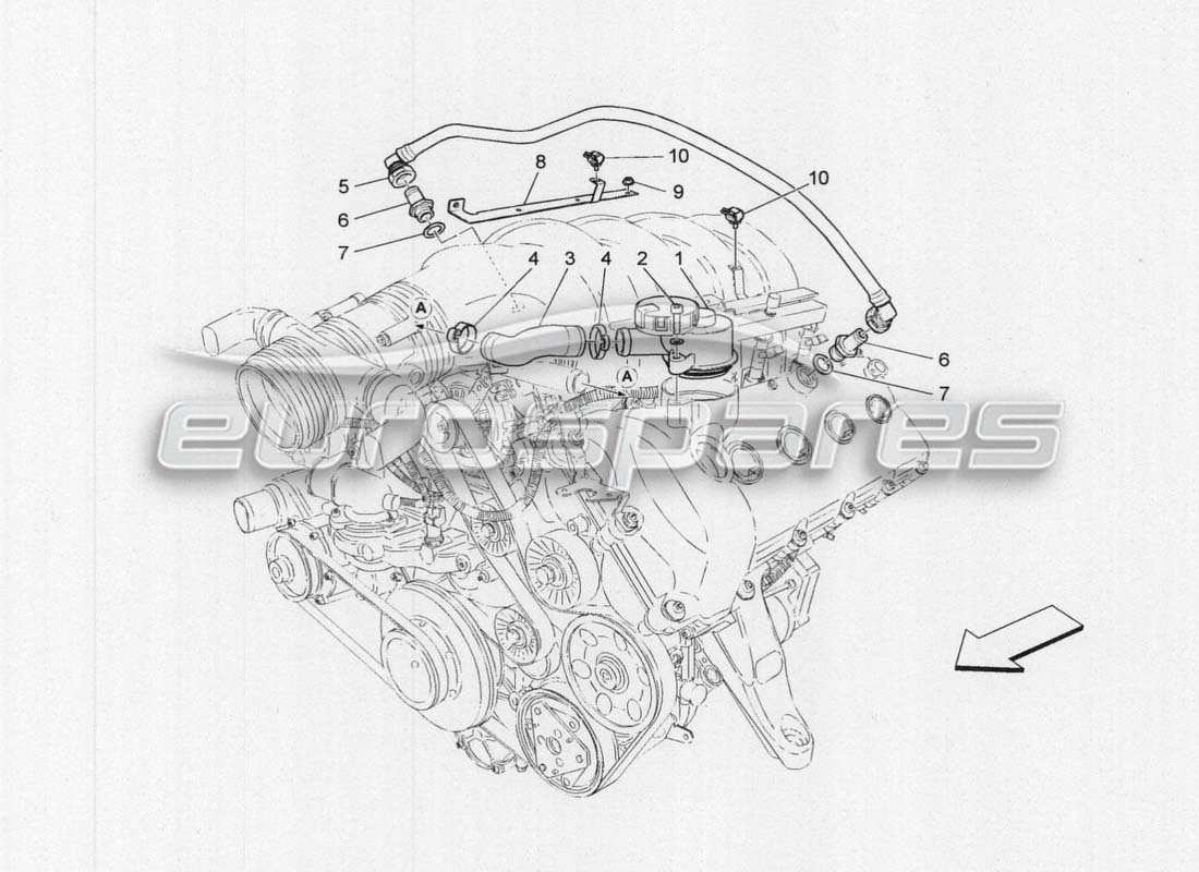 maserati grancabrio mc centenario teilediagramm für öl- und wasserbeständiges system