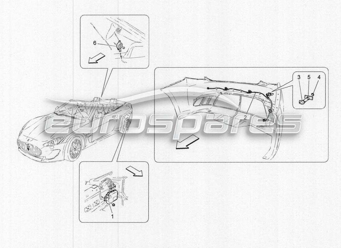 maserati grancabrio mc centenario parksensoren teilediagramm