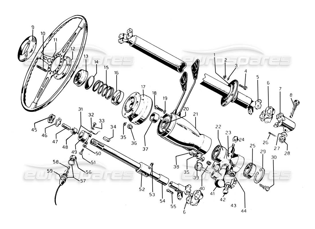 ferrari 275 gtb/gts 2 cam lenkung & wellenteildiagramm