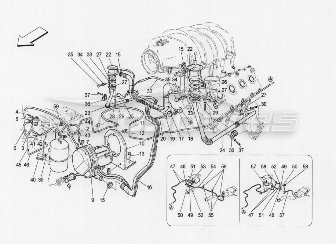 maserati granturismo special edition zusatzluftsystem teilediagramm