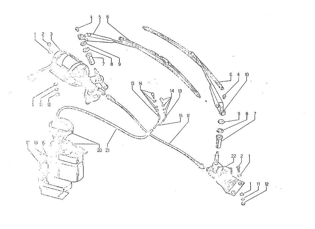 lamborghini jarama dispositivo tergi teilediagramm