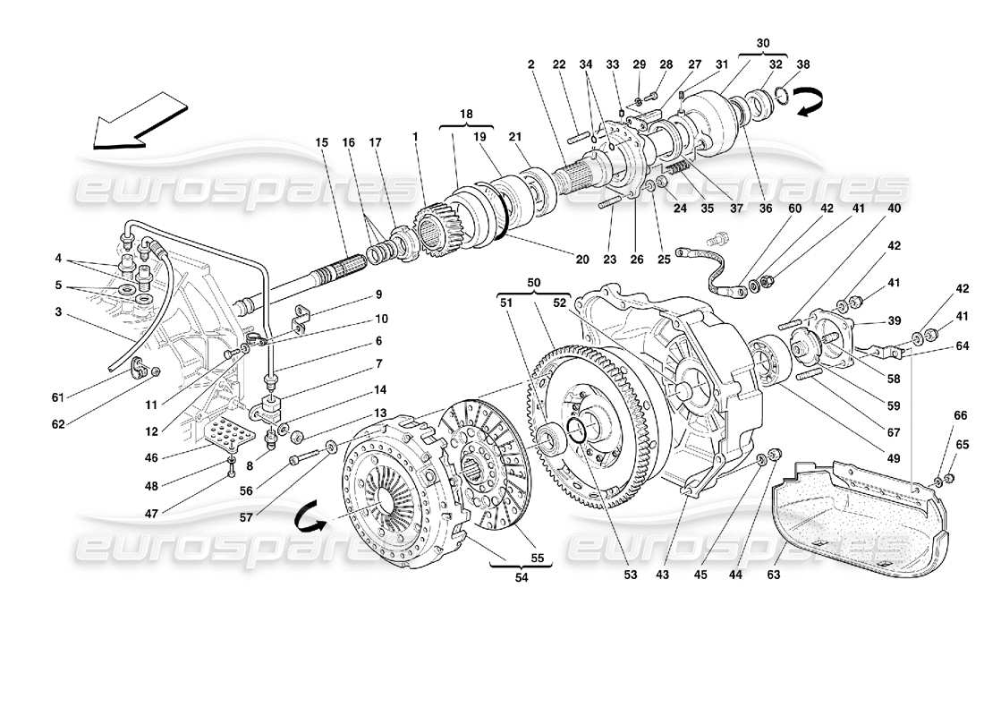 eine teilezeichnung aus dem ferrari 355 (2.7 motronic) teilekatalog