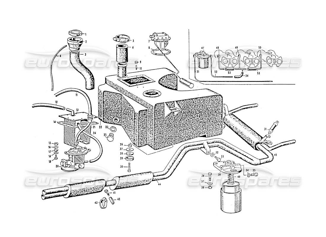 teilediagramm mit der teilenummer mn52135