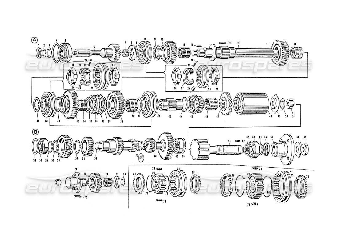 teilediagramm mit der teilenummer csc 43631