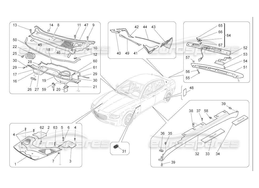 teilediagramm mit der teilenummer 67570500