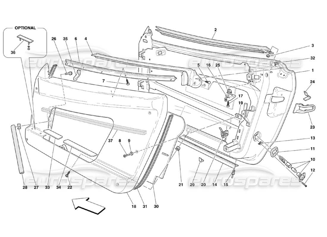 teilediagramm mit der teilenummer 65705000
