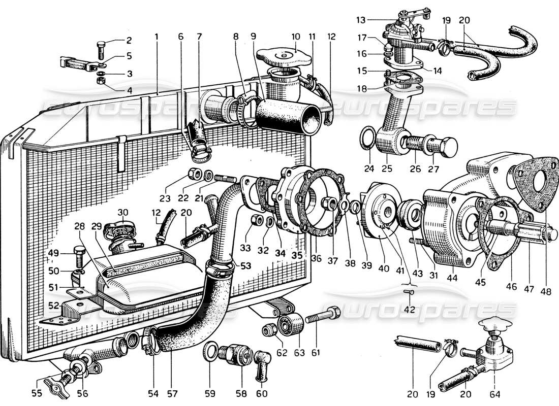 teilediagramm mit der teilenummer 1d 7-uni 207