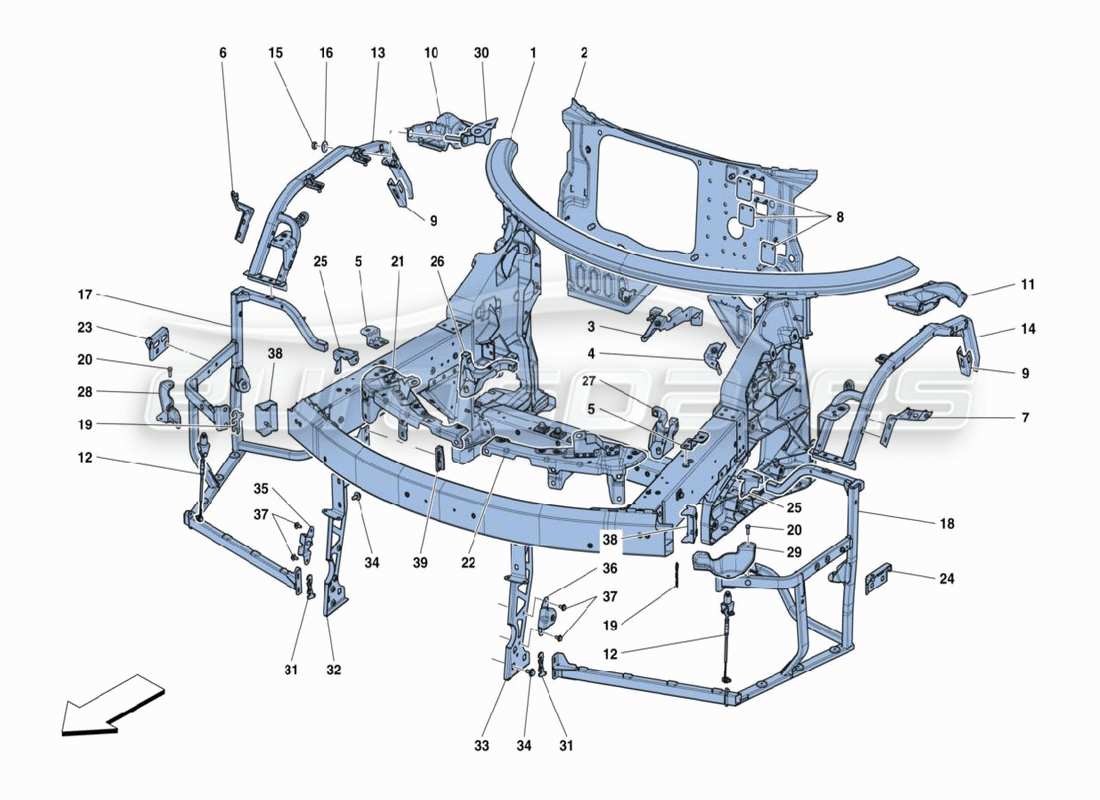 teilediagramm mit der teilenummer 256207