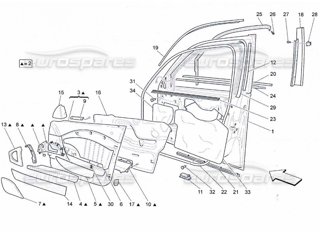 teilediagramm mit der teilenummer 67474100