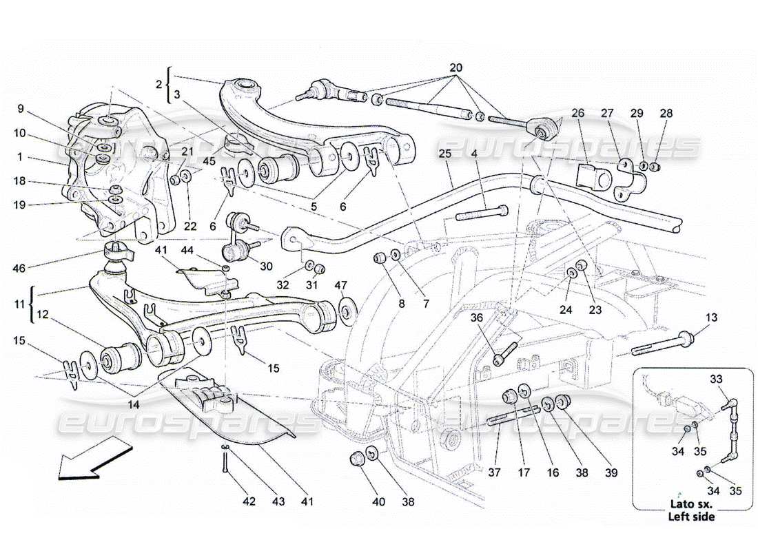 teilediagramm mit der teilenummer 222203