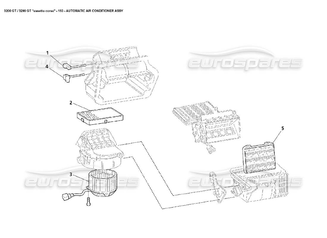ein teilediagramm aus dem teilekatalog maserati 3200