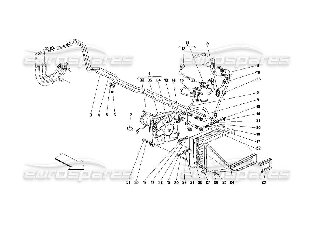 teilediagramm mit der teilenummer 62591100