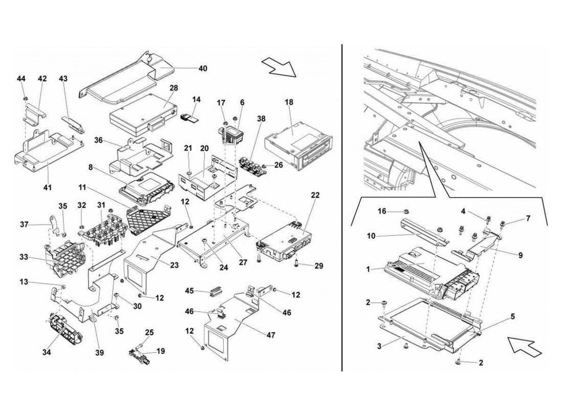 teilediagramm mit der teilenummer 8e0907411j