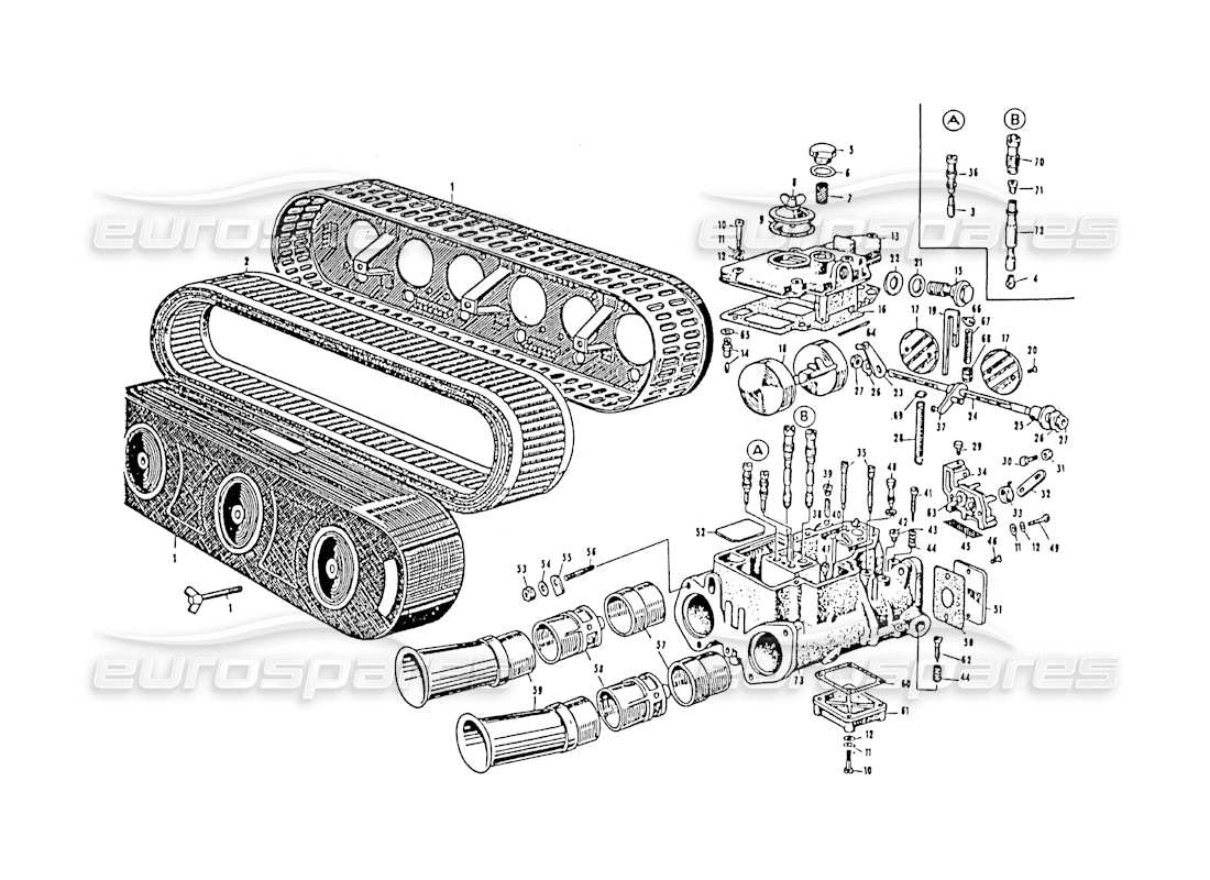 part diagram containing part number weber ts 610