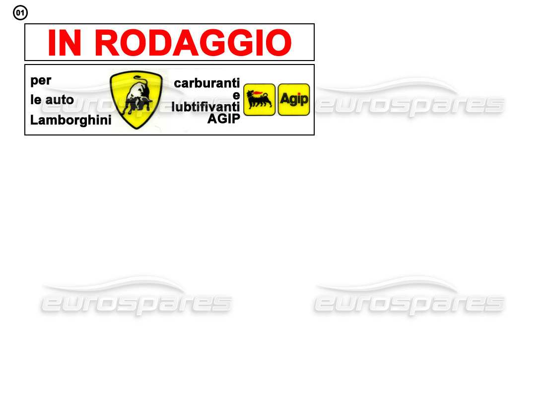 eine teilezeichnung aus dem lamborghini miscellaneous teilekatalog