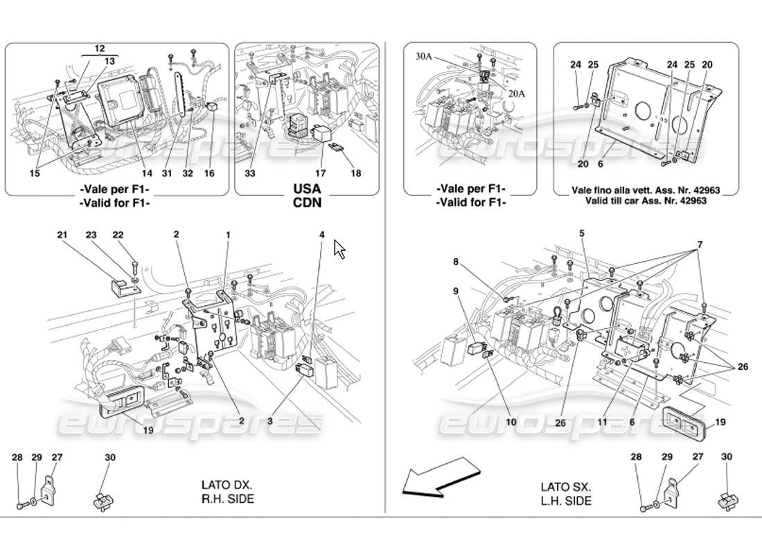 teilediagramm mit der teilenummer 65319600