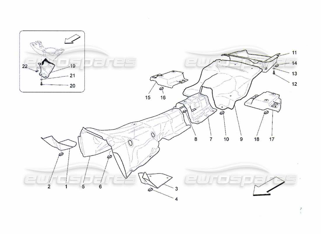 eine teilezeichnung aus dem maserati qtp. (2010) 4.7 teilekatalog