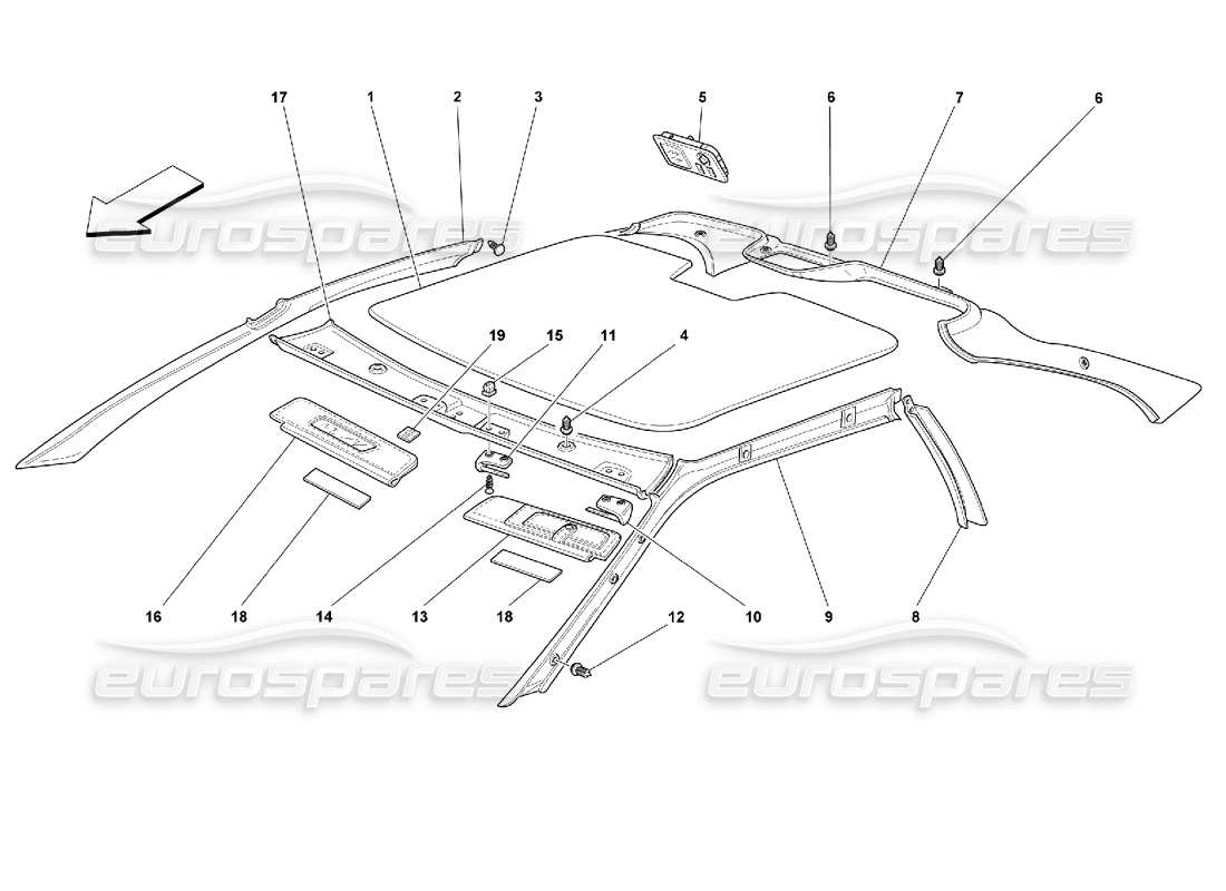 teilediagramm mit der teilenummer 64465700