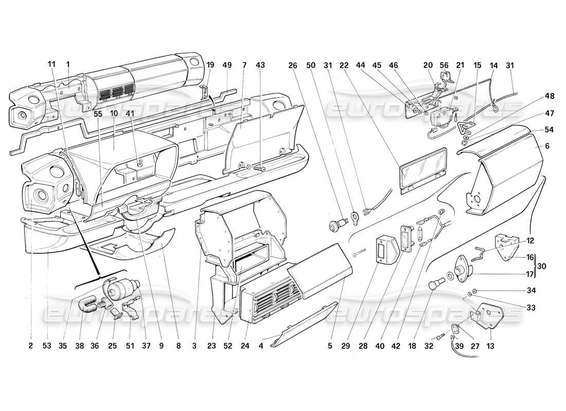 teilediagramm mit der teilenummer 61554300